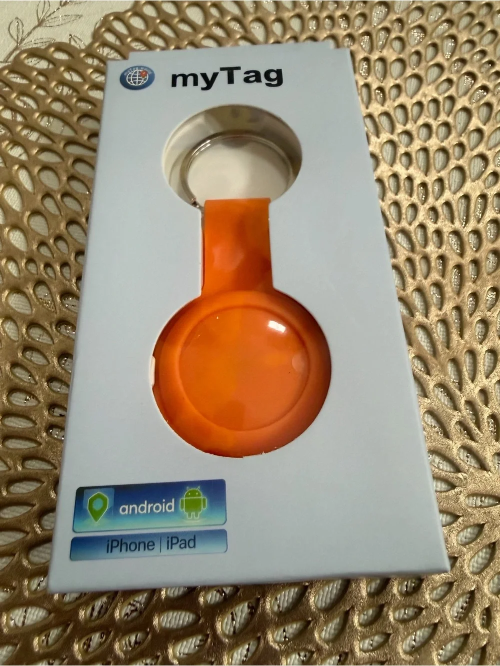 myTag Smart GPS Tracker Keychain Anti-Lost Device Compatible with Android & iPho